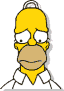 Homer Simpson paranoico